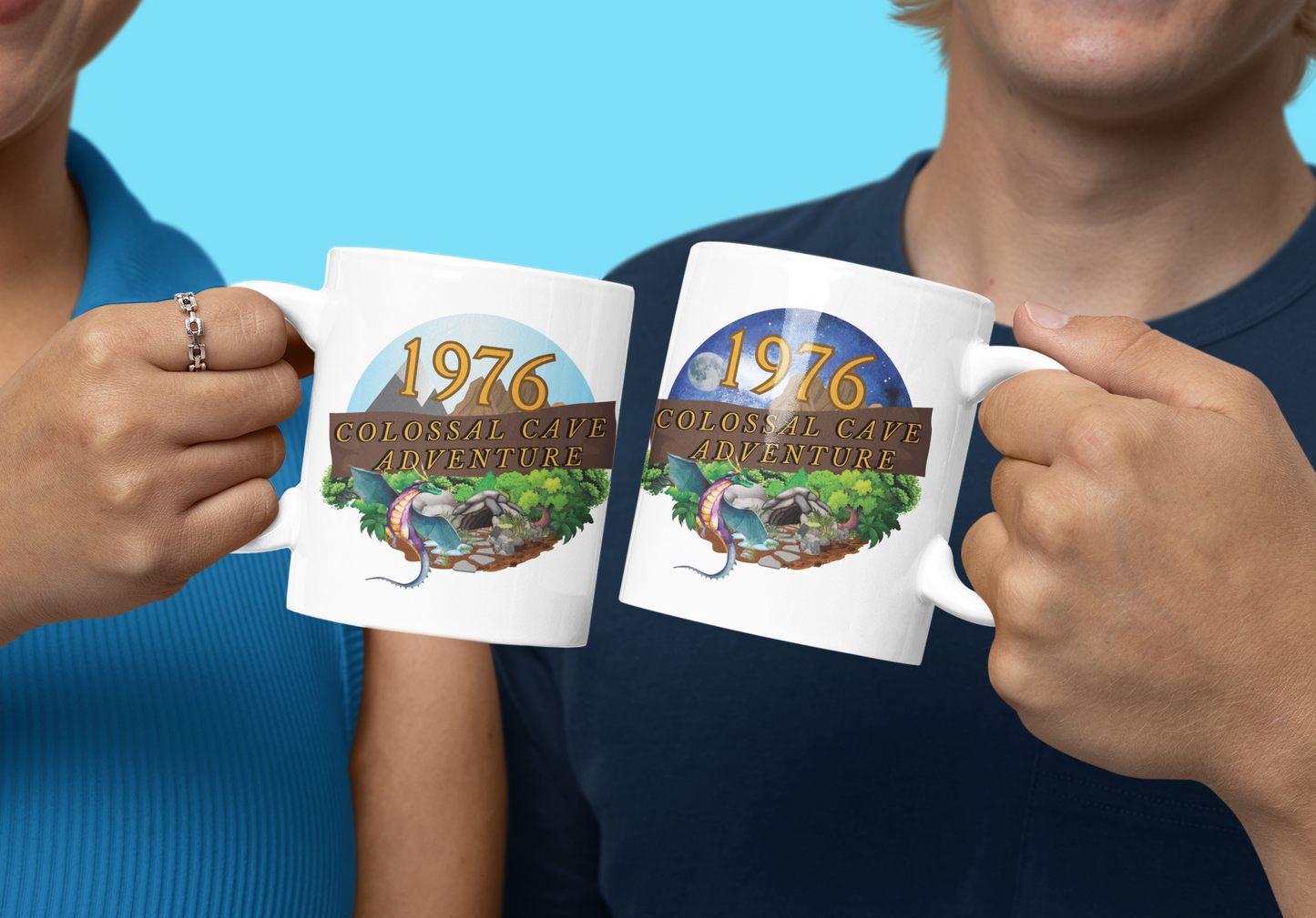 70s Colossal Cave Adventure 1976 Night Mug